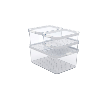 Rotho CAUMA KS Organizer Set, verschiedene Größen Größen 2 x 1,2 l, 1 x 2,15 l und 1 x 4,65 l - Bild-Darstellung des Produktes 1
