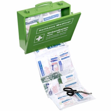 Holthaus Medical Betriebsverbandkasten, DIN 13169 Maße: 35 x 25,5 x 10,5 cm, Farbe: grün - Bild-Darstellung des Produktes 1