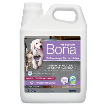 Bona Pet System Bodenreiniger, Hartböden 2,5 Liter - Nachfüllpackung - Bild-Darstellung des Produktes 1