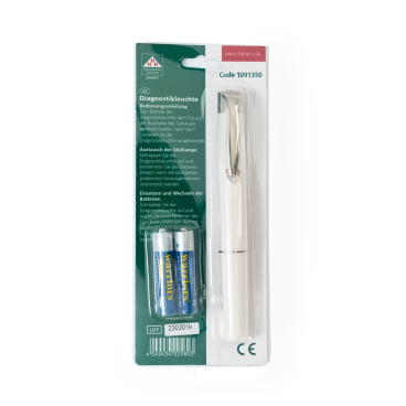 Heinz Herenz Diagnostikleuchte aus Kunststoff, weiß 1 Stück inkl. 2 Batterien AAA, auswechselbar - Bild-Darstellung des Produktes 1