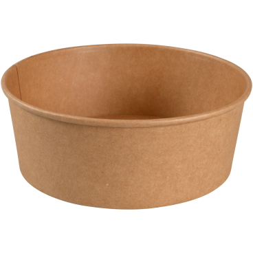 ABENA® Pappschale, braun, Ø 18,7 cm, 1100 ml 1 Karton = 6 Packungen à 50 Stück - Bild-Darstellung des Produktes 1
