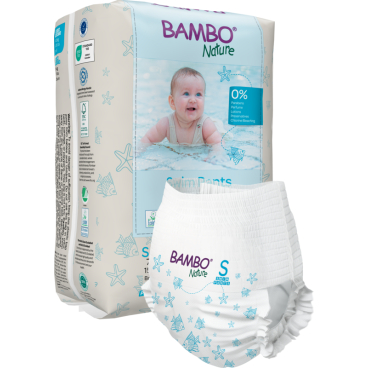 Bambo® Nature Schwimmwindeln, Größe S, 7 - 12 kg 1 Packung = 12 Stück - Bild-Darstellung des Produktes 1