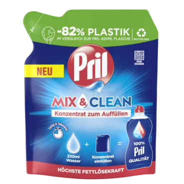 Pril Mix & Clean Geschirrspülmittel Konzentrat Original 120 ml - Beutel - Bild-Darstellung des Produktes 1