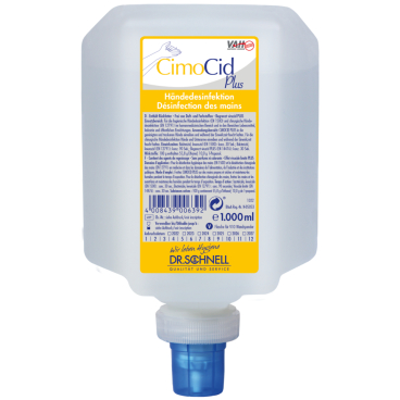 Dr. Schnell CimoCid Plus Händedesinfektion, VAH-gelistet 1 Liter - V10 Spenderflasche - Bild-Darstellung des Produktes 1