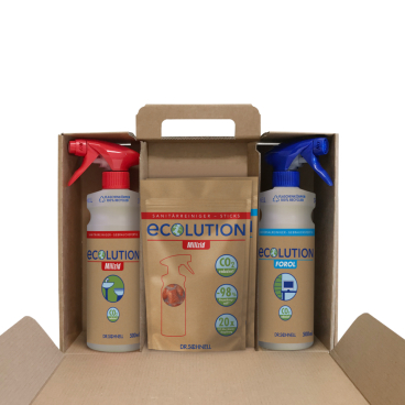 Dr. Schnell Ecolution Sanitär-& Universalreiniger Set 1 Set á 2 x 20 Ecolution Sticks + 2 x Handsprüher - Bild-Darstellung des Produktes 1