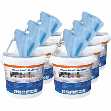 Wiper Bowl feuchtes Reinigungstuch 1 Karton = 6 Eimer à 72 Multitex-Tücher - Bild-Darstellung des Produktes 1