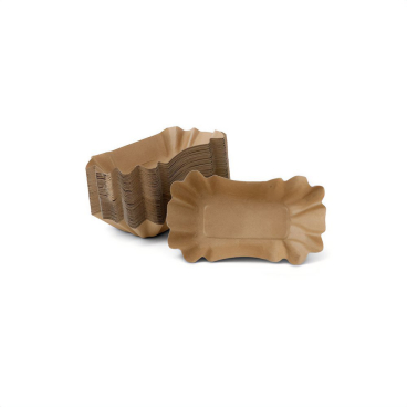 Greenbox Pommesschale, braun, rechteckig, 14 x 9 x 3 cm 1 Packung = 50 Stück - Bild-Darstellung des Produktes 1