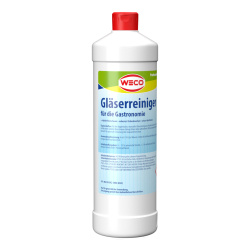 Weco GmbH Weco Glasreiniger, mit speziellen Rückfettern, Bierglasreiniger, Reduziert den Schankverlust und sorgt für eine hygienische Reinigung von Gläsern, 1 Liter - Flasche 60017