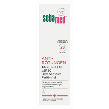 sebamed® ANTI-RÖTUNGEN TAGESPFLEGE LSF 20 Ultra Sensitive 50 ml - Tube - Bild-Darstellung des Produktes 1