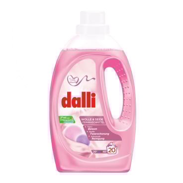 dalli Feinwaschmittel Wolle & Seide, flüssig, 20 WL 1,1 Liter - Henkelflasche, 20 Waschladungen - Bild-Darstellung des Produktes 1