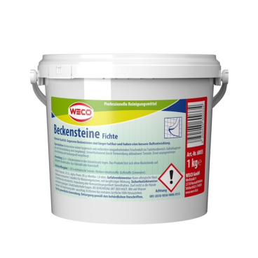 Weco Beckensteine intensiv und frisch parfümiert, Fichte 1 kg - Eimer - Bild-Darstellung des Produktes 1