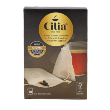 Cilia® Teefilter mit Zugband 1 Karton = 8 Packungen à 30 Filterbeutel - Bild-Darstellung des Produktes 1