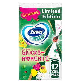 Zewa Wisch & Weg limited Edition Küchenrolle mit Motiv – 1 Packung = 12 Rollen à 45 Blatt