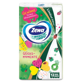Zewa Wisch & Weg limited Edition Küchenrolle mit Motiv – 1 Packung = 12 Rollen à 45 Blatt