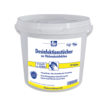 Dr. Becher Desinfektionstücher zur Flächendesinfektion 1 Eimer = 70 Tücher - Bild-Darstellung des Produktes 1