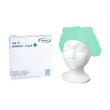 MaiMed® Cap B Baretthauben 1 Packung = 100 Stück, grün - Bild-Darstellung des Produktes 1