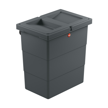 Hailo FlexBox S Doppelmülleimer mit Deckel, 7 Liter Farbe: anthrazit - Bild-Darstellung des Produktes 1