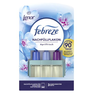 Febreze 3Volution Duftstecker Nachfüllflakton, Lenor Aprilfrisch 1 Nachfüllflakon = 20 ml - Bild-Darstellung des Produktes 1