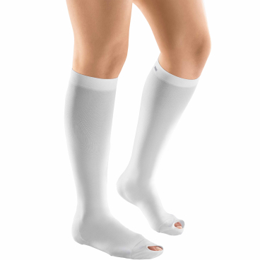 Venosan® AES AD Waden Kompressionsstrümpfe mit offenem Fuß, weiß 1 Paar, Größe XXL (lang), Wadenumfang: 47-52 cm/Beinlänge: >45 cm - Bild-Darstellung des Produktes 1