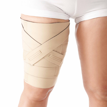 ReadyWrap® Adaptives Kompressionssystem für Oberschenkel, lang Größe M, Länge: 30 cm, Farbe: beige - Bild-Darstellung des Produktes 1