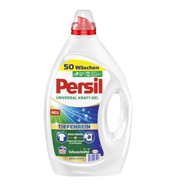 Persil Kraft Gel Universal Flüssigwaschmittel 2,25 Liter- Flasche, für ca. 50 WL - Bild-Darstellung des Produktes 1