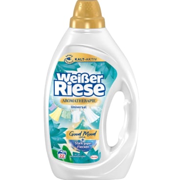 Weißer Riese Aromatherapie Lotus+Mandelöl Vollwaschmittel, 22 WL 990 ml - Flasche - Bild-Darstellung des Produktes 1