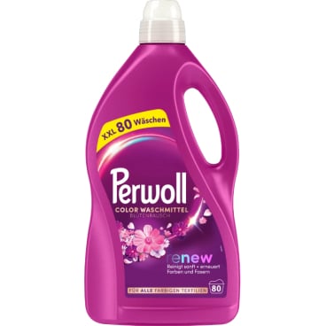 Perwoll Renew Color Waschmittel, Flüssigwaschmittel, Blütenrausch 4 Liter - Flasche, 80 WL - Bild-Darstellung des Produktes 1
