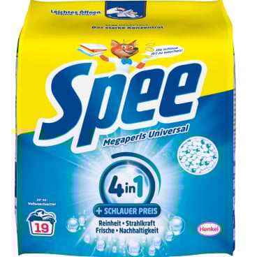 Spee Vollwaschmittel Megaperls mit Duft, 19 WL 1,140 kg - Packung - Bild-Darstellung des Produktes 1