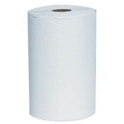 Rollenhandtuchpapier, 2-lagig, hochweiß, Innen- und außen abzuwickeln, 1 Karton = 12 Rollen á 67 Meter 401589