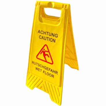 RMV Warnschild Rutschgefahr, Deutsch + Englisch Maße (L x B): 62 x 30 cm - Bild-Darstellung des Produktes 1
