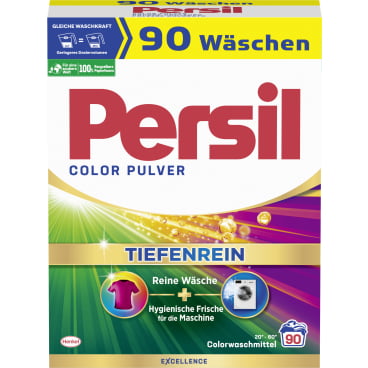 Persil Color Pulver Tiefenrein Colorwaschmittel 5,4 kg - Packung, 90 WL - Bild-Darstellung des Produktes 1