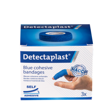 Detectaplast selbsthaftender Fixierverband Polyester/Viskose Smartplaster non woven 2,5 cm x 4,5 m, 3 Stück - Bild-Darstellung des Produktes 1