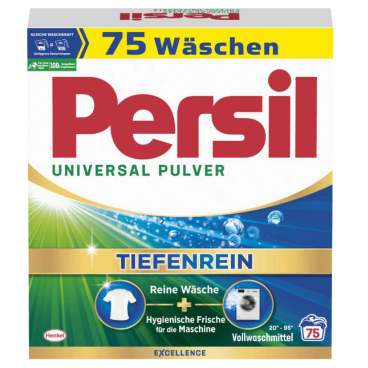 Persil Universal Pulver Tiefenrein Vollwaschmittel 4,5 kg - Packung, für ca. 75 Waschladungen - Bild-Darstellung des Produktes 1