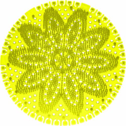 ARCORA International GmbH Arcora Duft Urinalsieb Mini, Ø 14 cm, Urinaleinsatz für alle gängigen Urinale, Duft: Lemon, Farbe: Gelb 1414US-LE