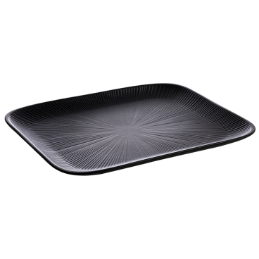 APS Serviertablett NERO, GN 1/3 mittlere Fläche, elegant schwarz Maße (B x L x H): 17,6 x 32,5 x 2,5 cm - Bild-Darstellung des Produktes 1