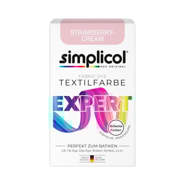 simplicol Textilfarbe expert 150 g - Packung, Farbe: Strawberry-Cream - Bild-Darstellung des Produktes 1