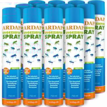 ARDAP Repell Ungezieferspray 1 Karton = 12 Sprühdosen à 750 ml - Bild-Darstellung des Produktes 1