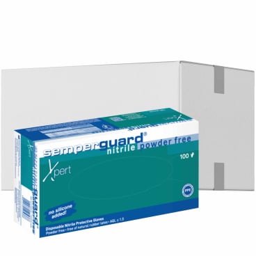 Semperguard® Einmalhandschuhe Nitril Xpert 1 Karton = 10 Packungen = 1.000 Stück, Größe S - Bild-Darstellung des Produktes 1