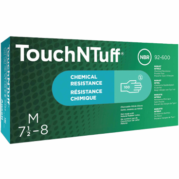 Ansell TouchNTuff® 92-600 Einmalhandschuhe aus Nitril, grün 1 Packung = 100 Stück, Größe 7,5 - 8 - Bild-Darstellung des Produktes 1