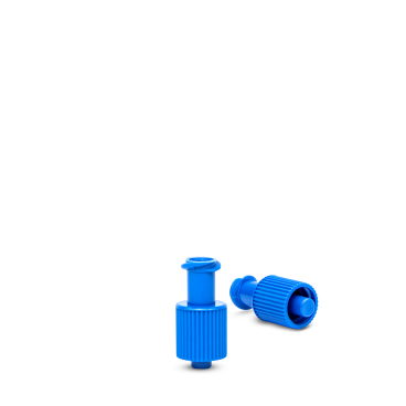 Dispomed® Kombistopfen, Luer Lock 1 Packung = 100 Stück, blau - Bild-Darstellung des Produktes 1
