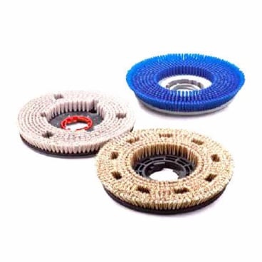 Tellerbürsten für TASKI 43, integrierter Flansch Schrubbbürste, PPN-Borsten 0,7 mm, weiß - Bild-Darstellung des Produktes 1