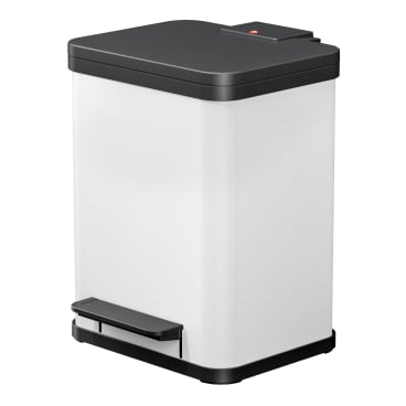 Hailo Öko Duo Plus M Mülltrenner, matt, 2 x 9 Liter Farbe: weiß - Bild-Darstellung des Produktes 1