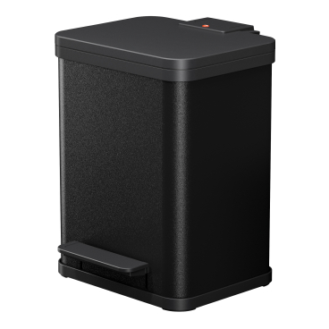 Hailo Öko Duo Plus M Mülltrenner, matt, 2 x 9 Liter Farbe: schwarz - Bild-Darstellung des Produktes 1