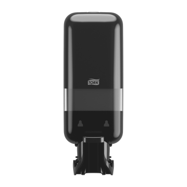 Tork Seifen- und Desinfektionsmittelspender, mit Armhebel, S4 Maße (B x H x T): 11,2 x 29,9 x 9,9 cm, schwarz - Bild-Darstellung des Produktes 1