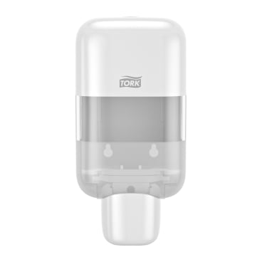 Tork Mini Seifen- und Desinfektionsmittelspender, S5 Maße (B x H x T): 11,2 x 22,4 x 9,9 cm, weiß - Bild-Darstellung des Produktes 1