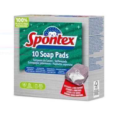 Spontex Seifenpads, Reinigungspads, kratzfrei, 10er-Pack 1 Packung = 10 Pads - Bild-Darstellung des Produktes 1