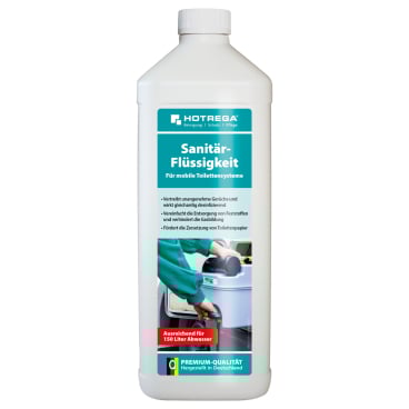 Hotrega® Sanitärflüssigkeit für mobile Toilettensysteme 1 Liter - Flasche - Bild-Darstellung des Produktes 1
