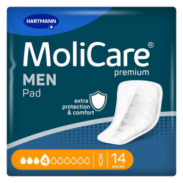 MoliCare® premium MEN Pad Inkontinenzeinlage 4 Tropfen, 1 Packung = 14 Einlagen - Bild-Darstellung des Produktes 1