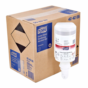 Tork Extra Händedesinfektionsgel Alkohol, S4 1 Karton = 6 Kartons à 1 Liter - Bild-Darstellung des Produktes 1