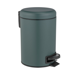 Wenko-Wenselaar GmbH & Co. KG WENKO Kosmetik Treteimer Leman 3 L, herausnehmbarer Einsatz, Hochwertiger Abfalleimer für Badezimmer, WC, Büro und Küche, 1 Stück, Farbe: Grün, Einsatz: Schwarz 25154100